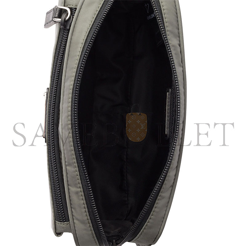 PRADA RE-NYLON AND LEATHER BELT BAG 2VL977 (21*12.5*4.5cm) 